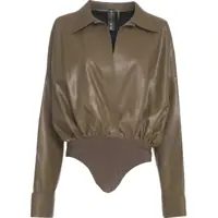 Sacouri office Faux leather body 'Boyfriend' Femei