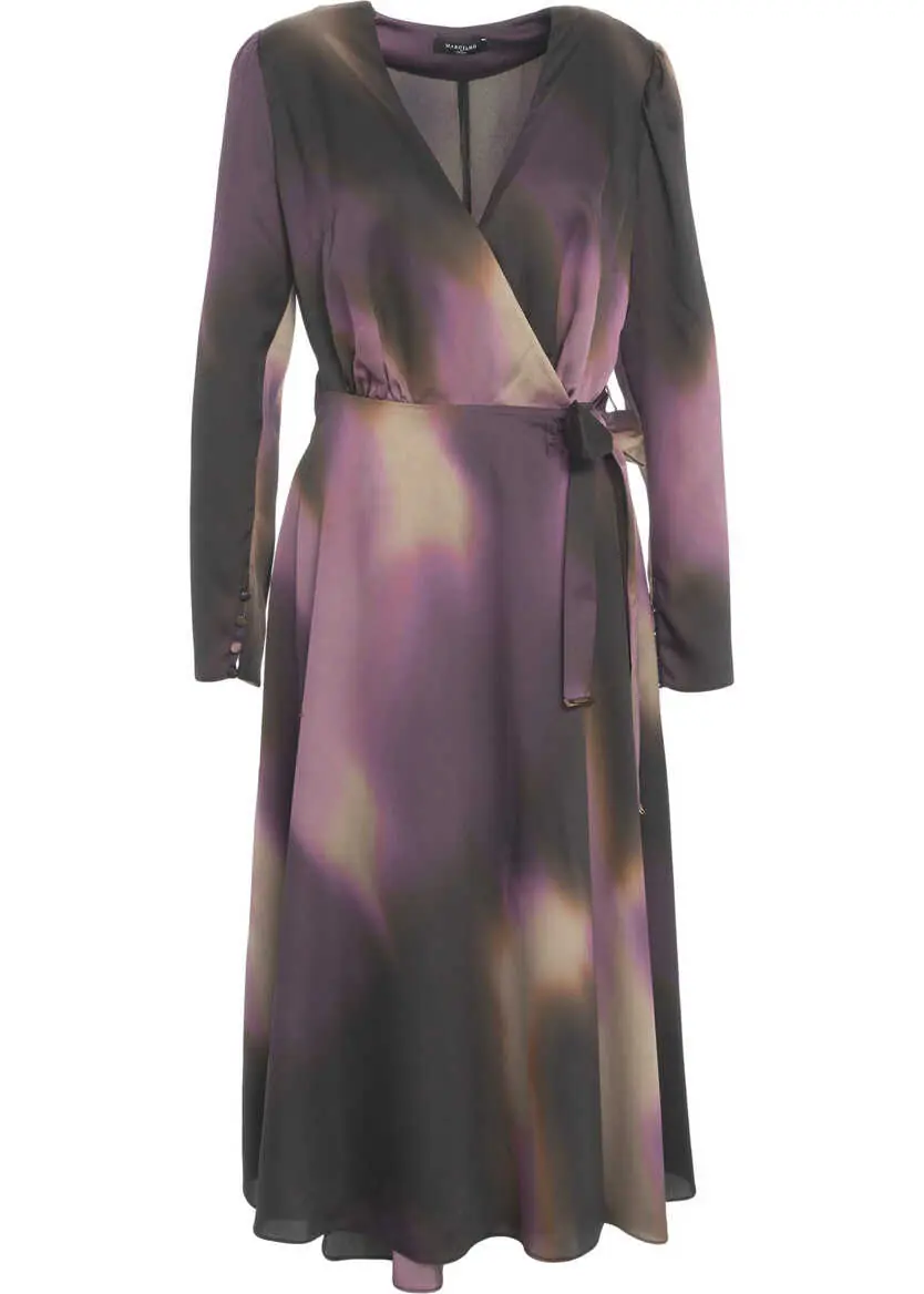 Rochii lungi GUESS Midi wrap dress Multicolor Femei (BM 19034935) 2