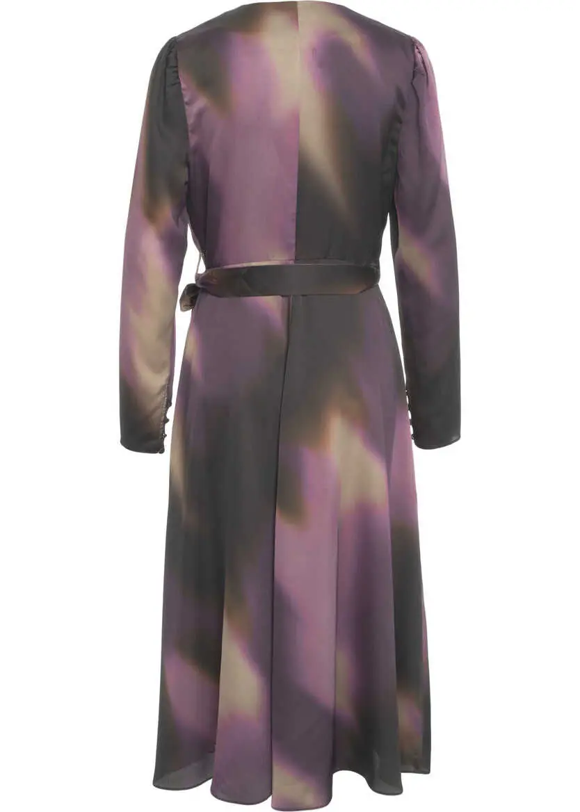 Rochii lungi GUESS Midi wrap dress Multicolor Femei (BM 19034935) 3