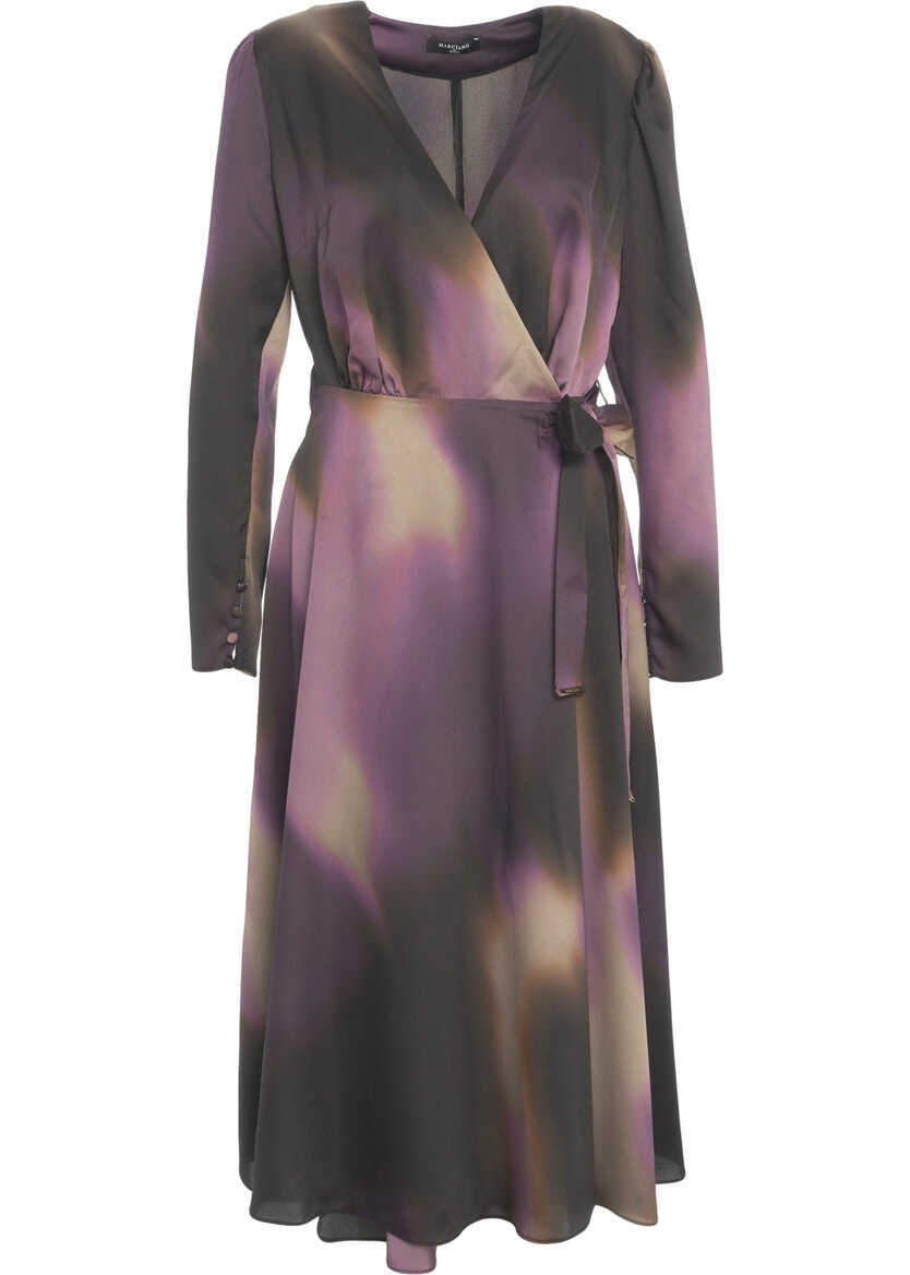 Rochii lungi GUESS Midi wrap dress Multicolor Femei (BM 19034935) 1