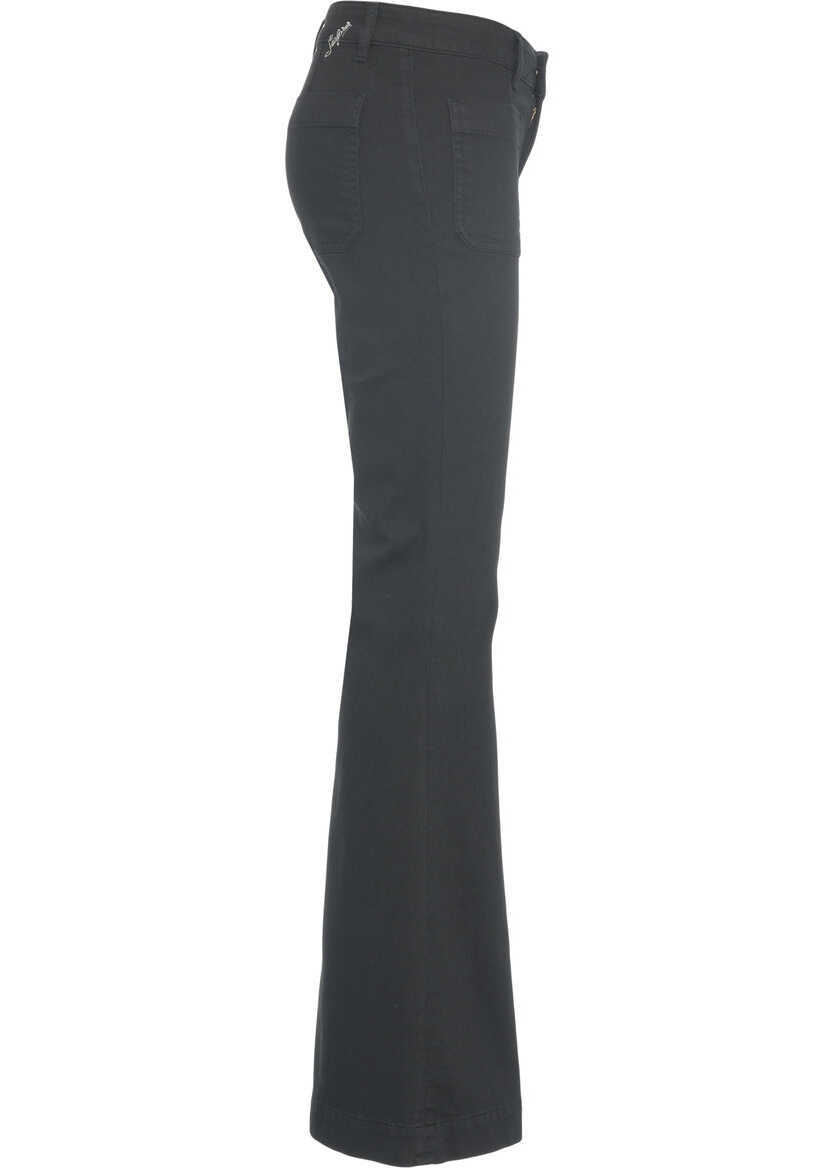 Pantaloni office SEAFARER Flared pants Delphine Black Femei (BM 19034938) 3