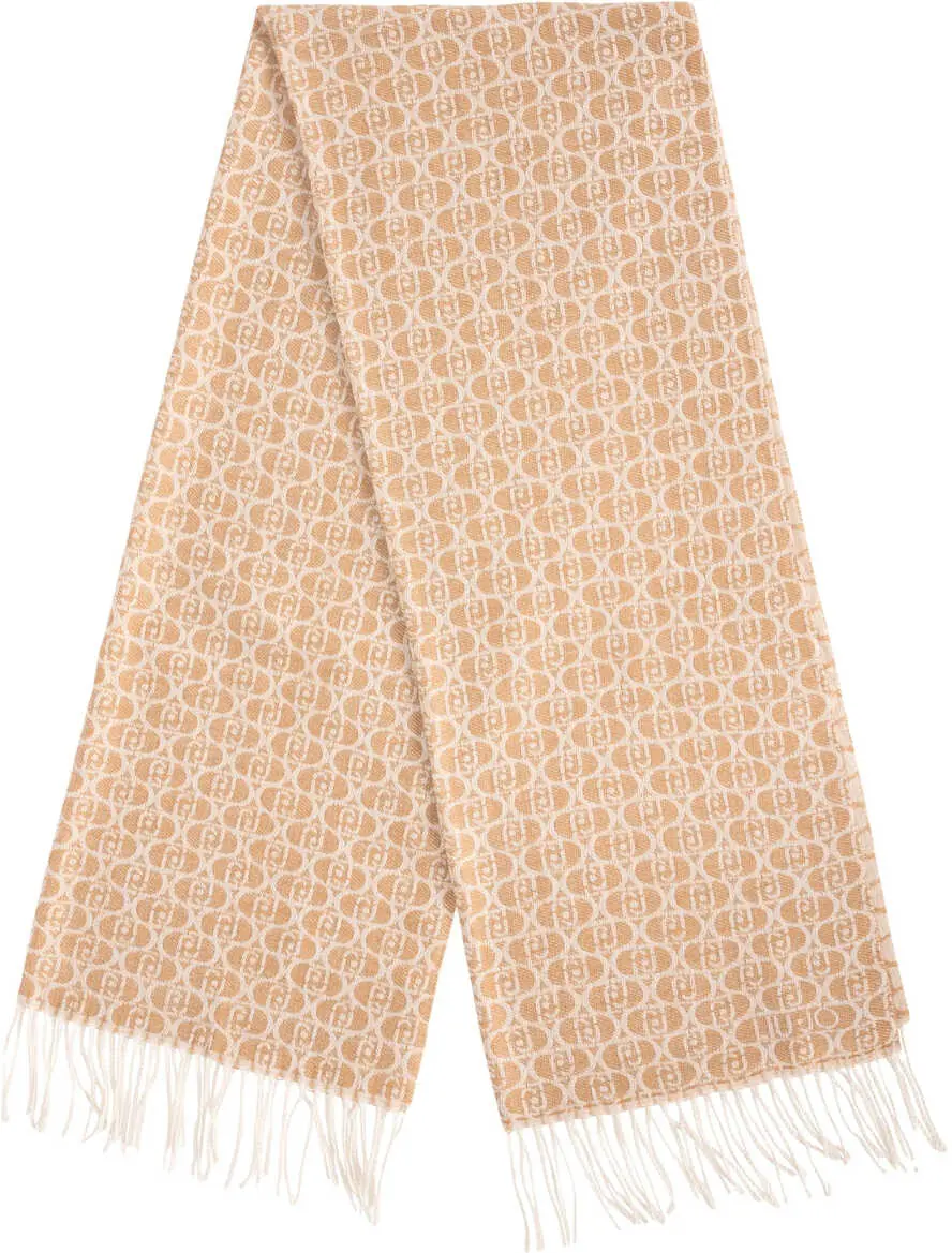 Esarfe Liu Jo Scarf with logo pattern Beige Femei (BM 19034947) 1