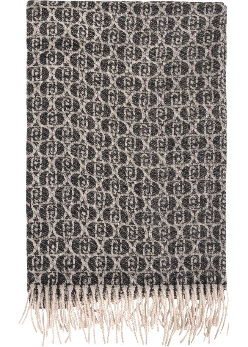 Esarfe Liu Jo Scarf with logo pattern Black Femei (BM 19034947) 3