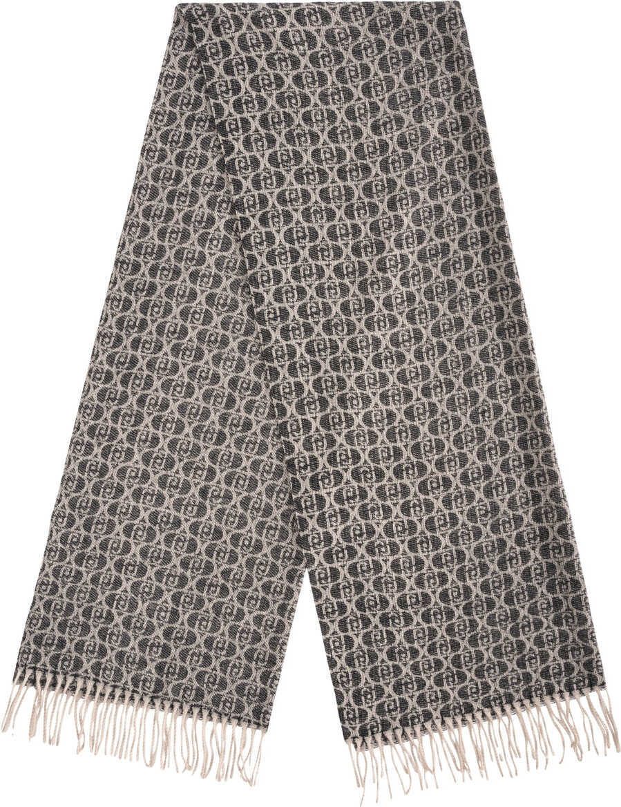 Esarfe Liu Jo Scarf with logo pattern Black Femei (BM 19034947) 1