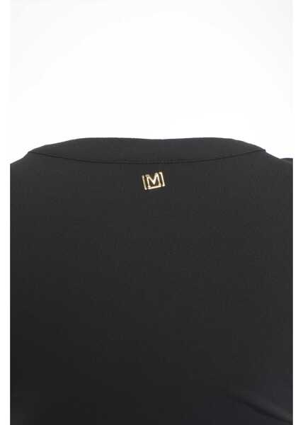 Rochii lungi GUESS Dress with ruching Black Femei (BM 19034965) 4