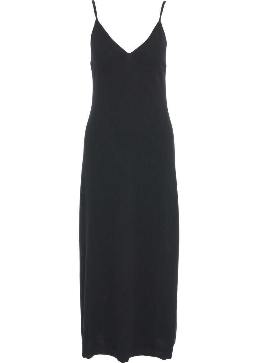 Rochii lungi Lisa Yang Cashmere dress Marlie Black Femei (BM 19034971) 2