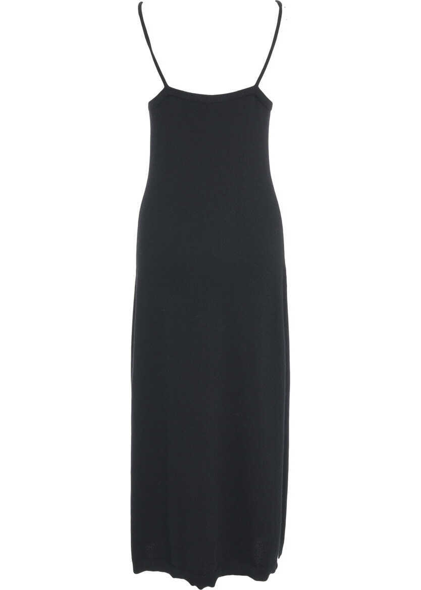 Rochii lungi Lisa Yang Cashmere dress Marlie Black Femei (BM 19034971) 3