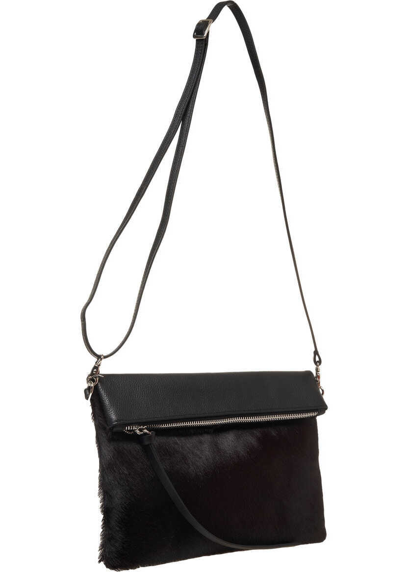 Genti de umar Profanter Pony hair shoulder bag Andie Black Femei (BM 19034995) 3