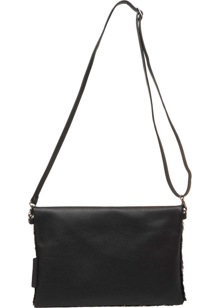 Genti de umar Profanter Pony hair shoulder bag Andie Black Femei (BM 19034995) 4