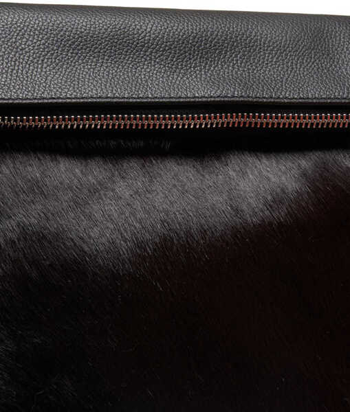 Genti de umar Profanter Pony hair shoulder bag Andie Black Femei (BM 19034995) 5