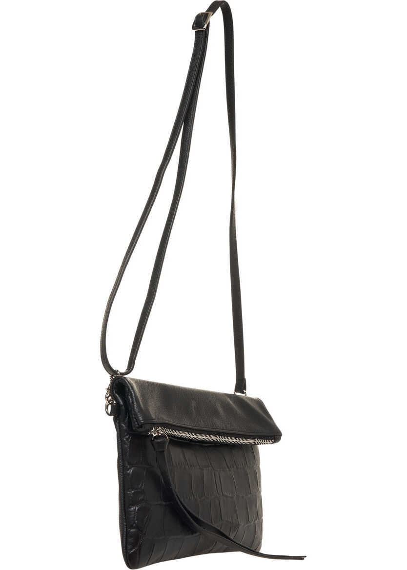 Genti de umar Profanter Crossbody bag in croco-look Mel Black Femei (BM 19035007) 3