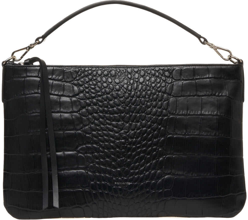 Genti de umar Profanter Shoulder bag in croco-look Jade Black Femei (BM 19035067) 2