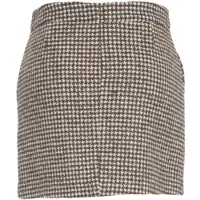 Fuste scurte Dama - Fuste scurte Kaos Houndstooth mini skirt Brown Femei (BM 19035070) - B-mall.ro