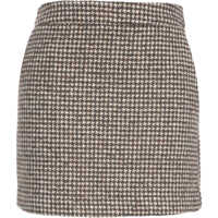 Fuste scurte Houndstooth mini skirt Femei