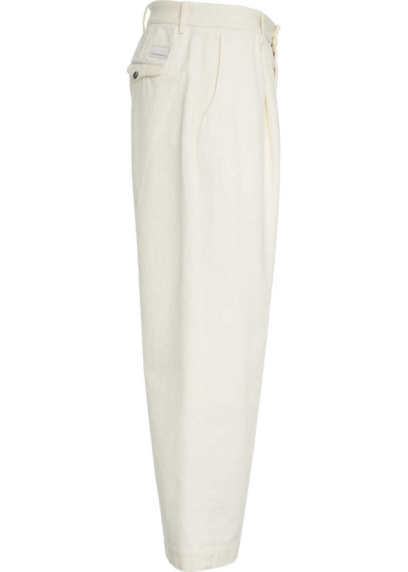 Pantaloni casual Nine in the morning Pleated trousers Philip White Barbati (BM 19035091) 4