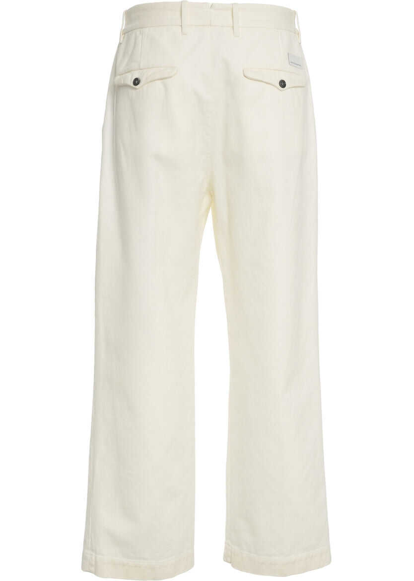 Pantaloni casual Nine in the morning Pleated trousers Philip White Barbati (BM 19035091) 5