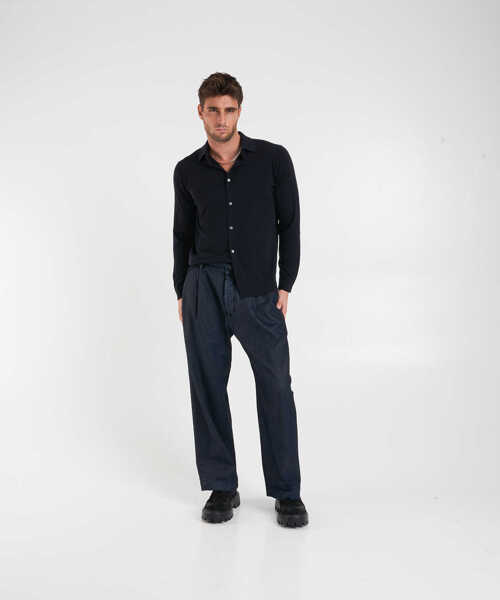 Pantaloni casual Nine in the morning Pleated trousers Philip Blue Barbati (BM 19035091) 3