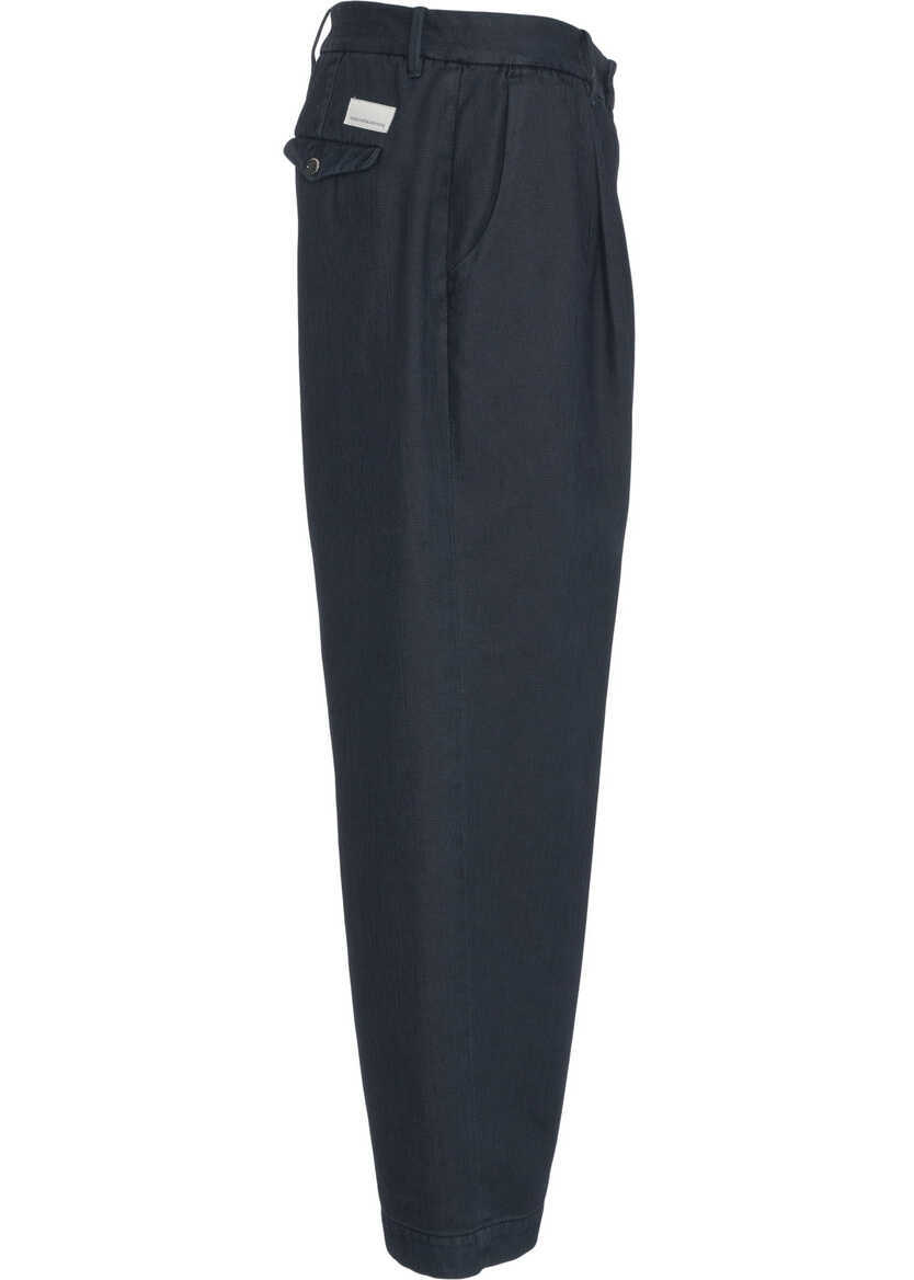 Pantaloni casual Nine in the morning Pleated trousers Philip Blue Barbati (BM 19035091) 4