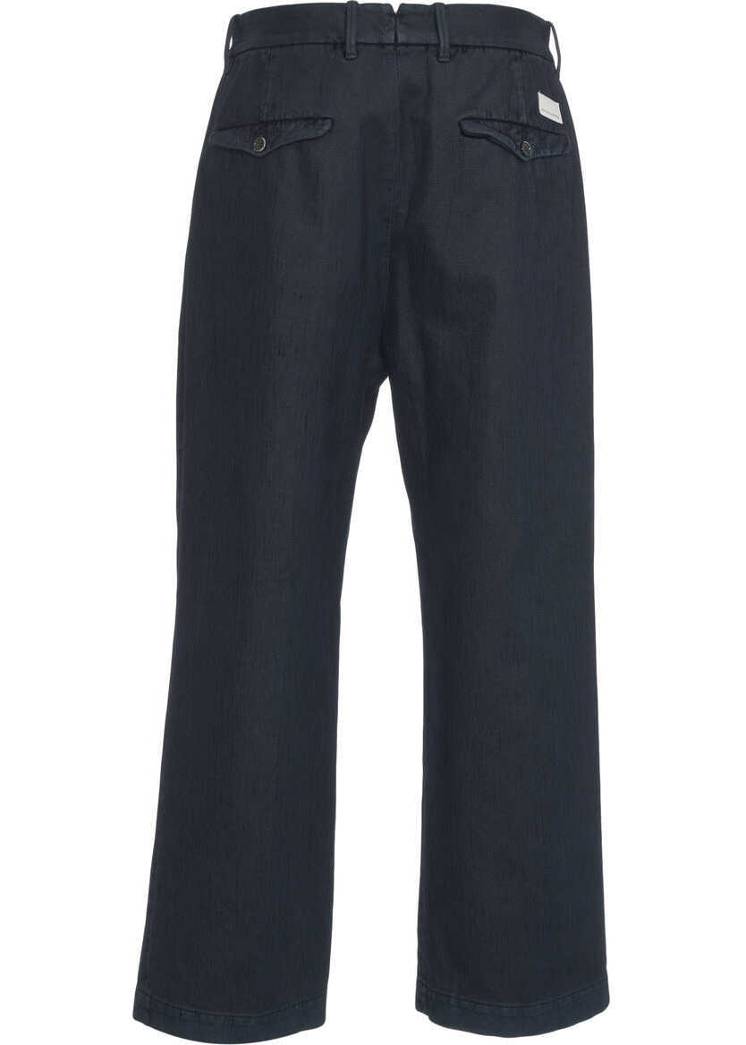 Pantaloni casual Nine in the morning Pleated trousers Philip Blue Barbati (BM 19035091) 5