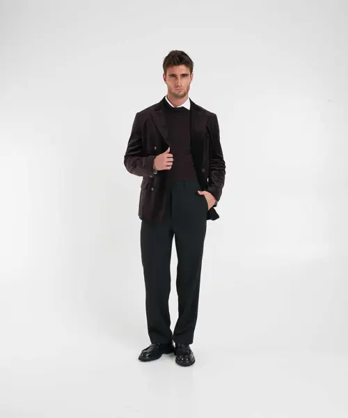 Pantaloni casual Paolo Pecora Chino pants Black Barbati (BM 19035103) 3