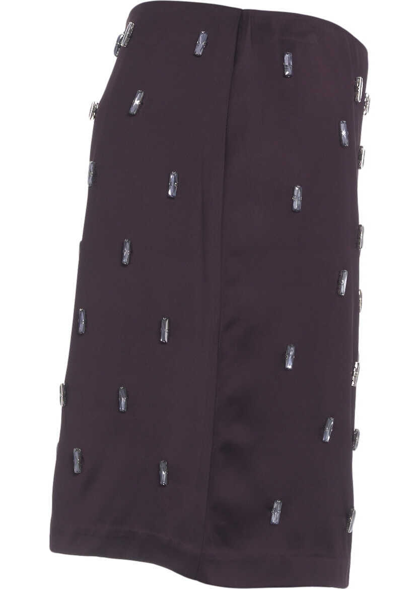 Fuste scurte Herskind Mini skirt with rhinestones Dolly Purple Femei (BM 19035115) 4