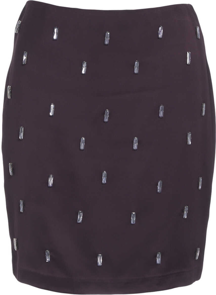 Fuste scurte Herskind Mini skirt with rhinestones Dolly Purple Femei (BM 19035115) 1