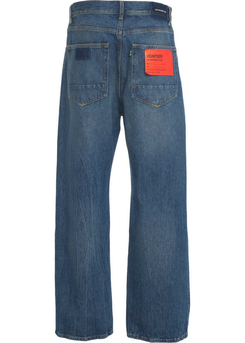 Blugi evazati Department Five Loose fit jeans Vontier Blue Barbati (BM 19035118) 4
