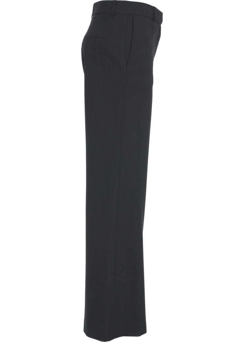 Pantaloni casual Otto d ame Palazzo pants Grey Femei (BM 19035127) 5