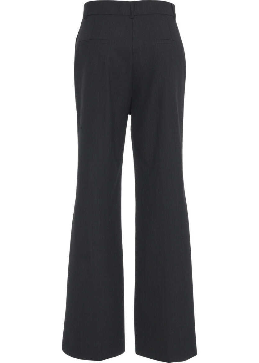 Pantaloni casual Otto d ame Palazzo pants Grey Femei (BM 19035127) 6