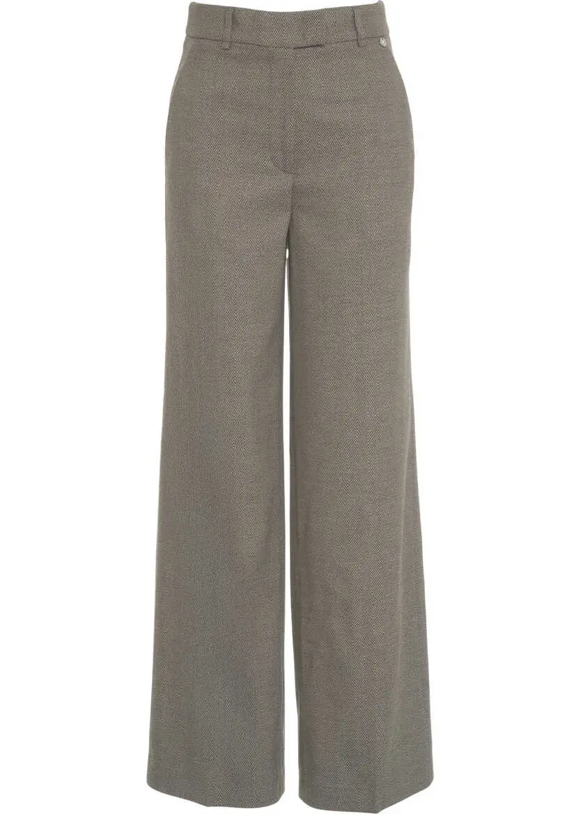 Pantaloni casual Liu Jo Pleated trousers Brown Femei (BM 19035130) 2