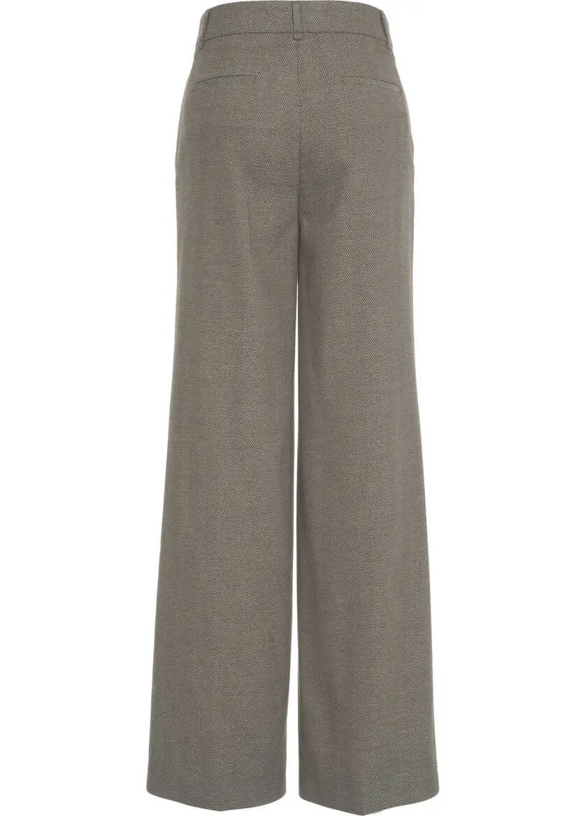 Pantaloni casual Liu Jo Pleated trousers Brown Femei (BM 19035130) 4