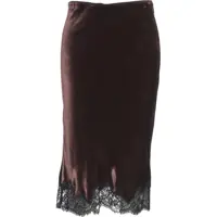 Fuste lungi Velvet midi skirt 'Tess' Femei