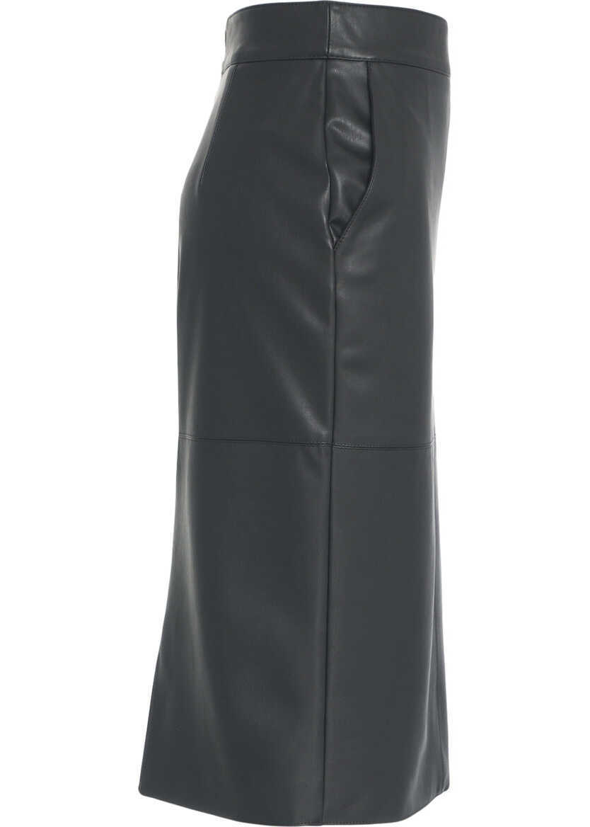 Fuste lungi Elisabetta Franchi Pencil skirt made of faux leather Black Femei (BM 19035148) 4