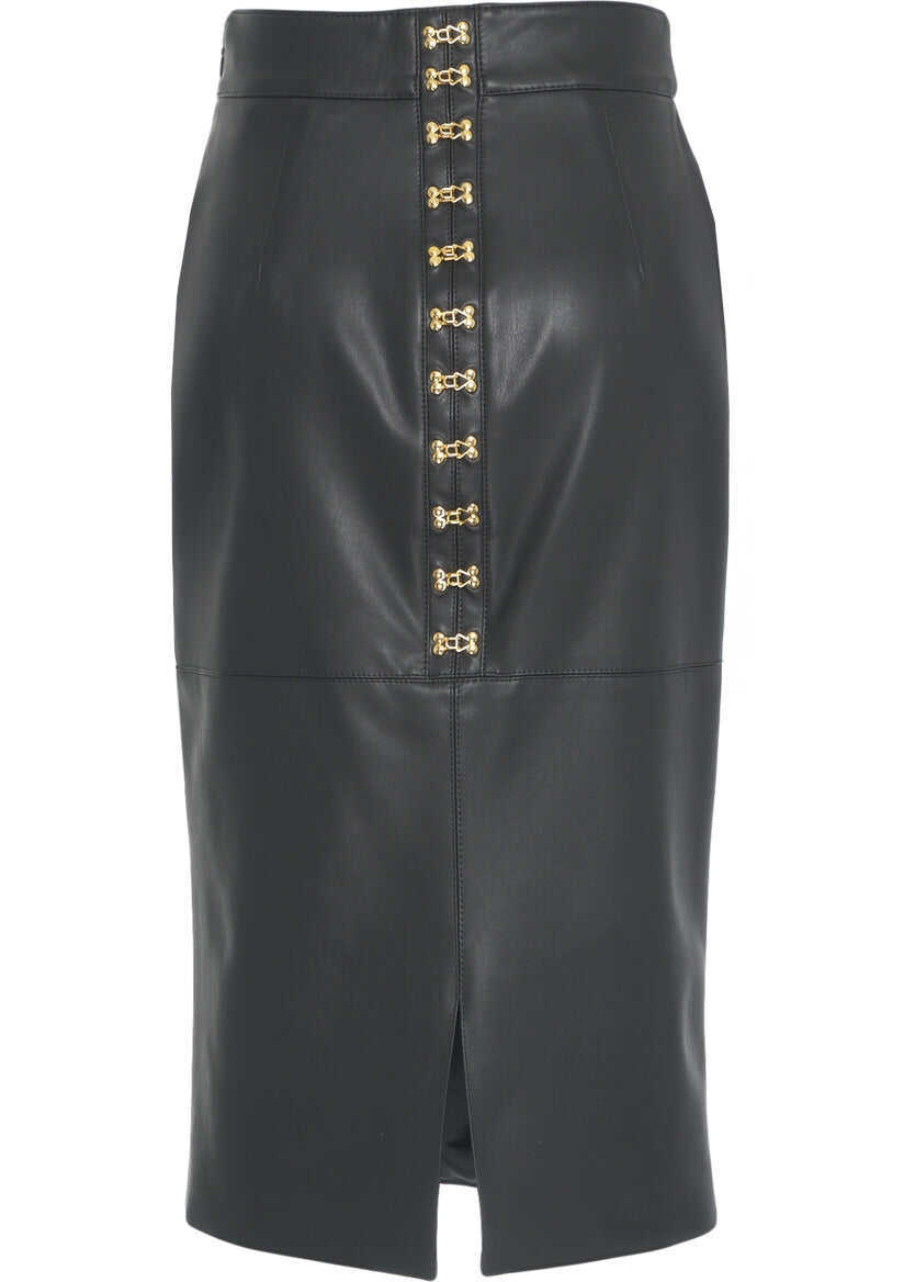 Fuste lungi Elisabetta Franchi Pencil skirt made of faux leather Black Femei (BM 19035148) 5