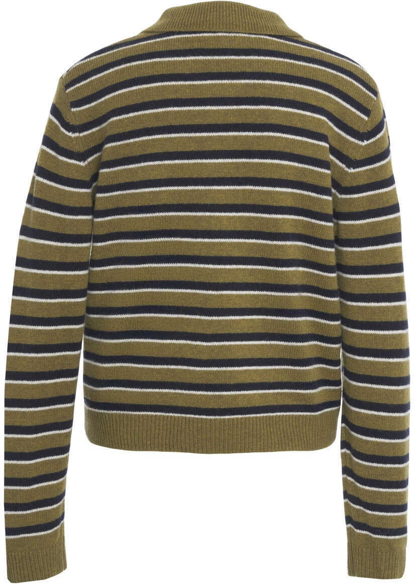 Pulovere Baum und Pferdgarten Striped sweater Cori Green Femei (BM 19035196) 3