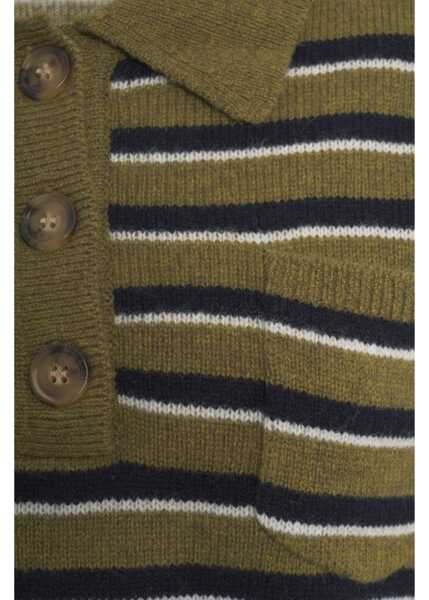 Pulovere Baum und Pferdgarten Striped sweater Cori Green Femei (BM 19035196) 4