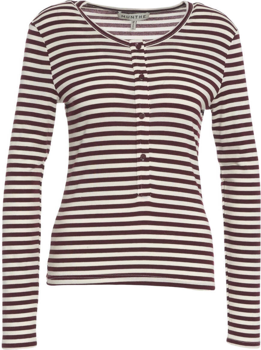 Pulovere casual Munthe Knit long-sleeved shirt Levoma Red Femei (BM 19035253) 2