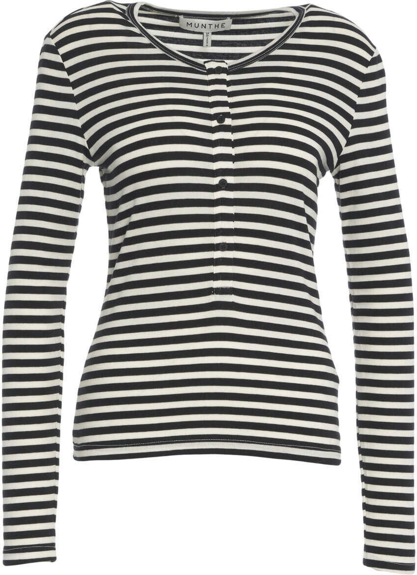 Pulovere casual Munthe Knit long-sleeved shirt Levoma Black Femei (BM 19035253) 2