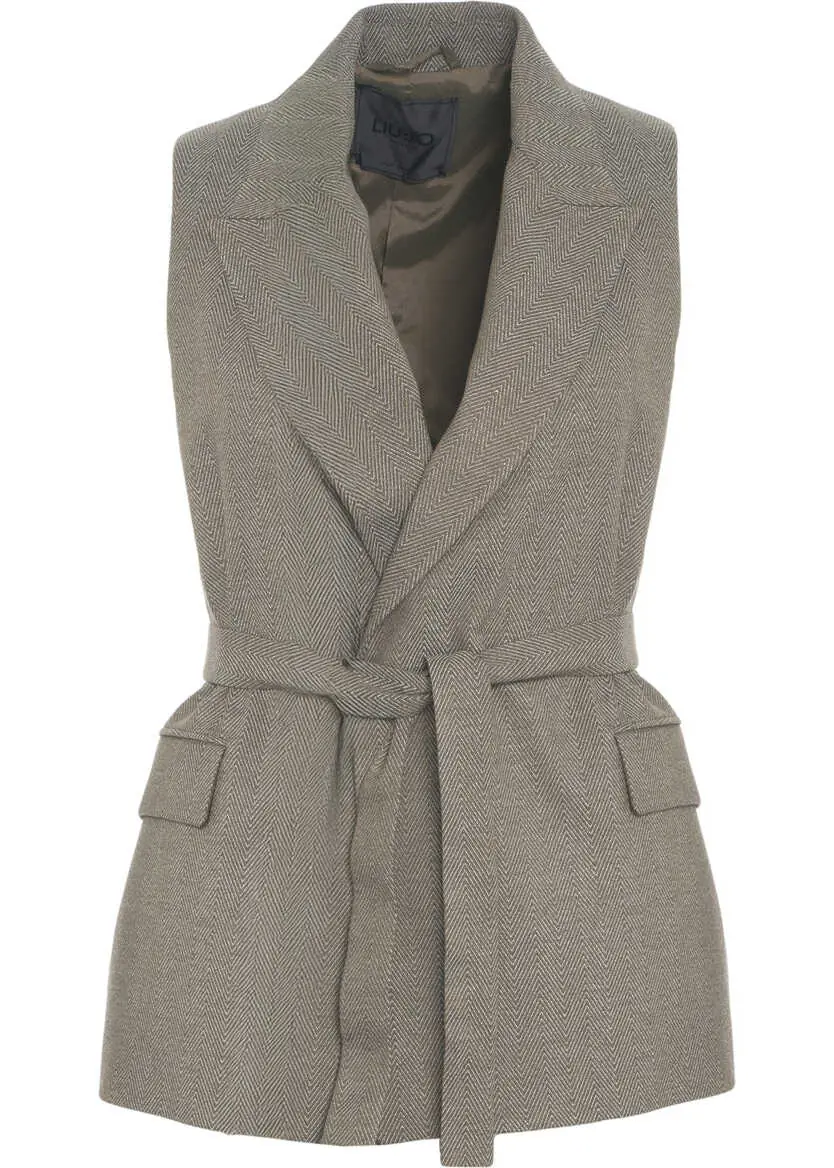 Veste Liu Jo Vest with waist belt Brown Femei (BM 19035280) 1