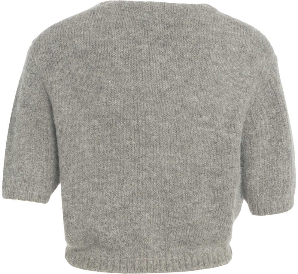 Pulovere Munthe Sweater with cable knit pattern Loline Grey Femei (BM 19035316) 3