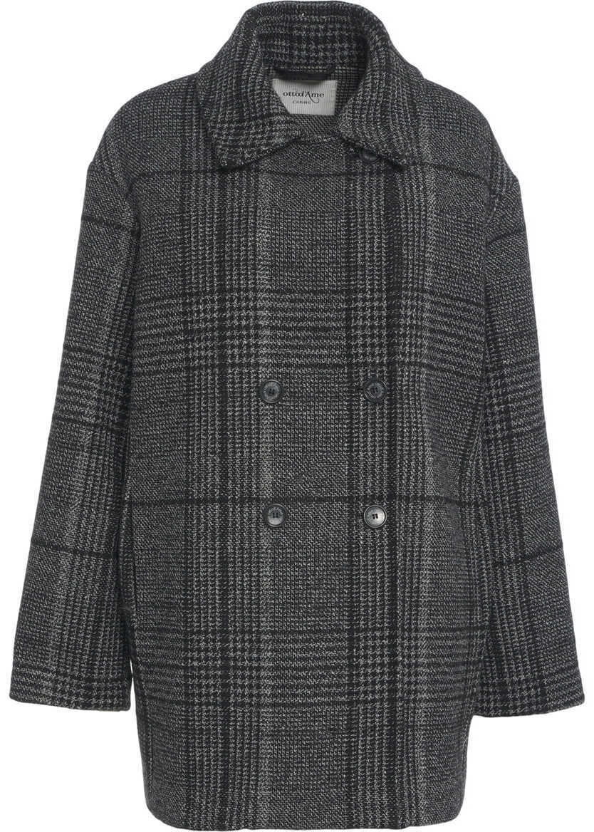Paltoane Otto d ame Double-breasted coat Black Femei (BM 19035325) 1