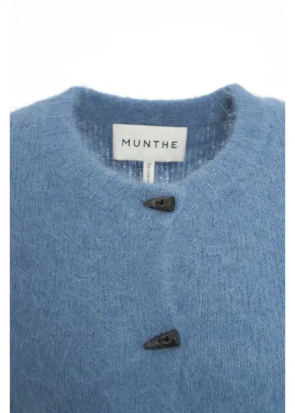 Cardigane Munthe Short sleeved cardigan Locca Blue Femei (BM 19035343) 4