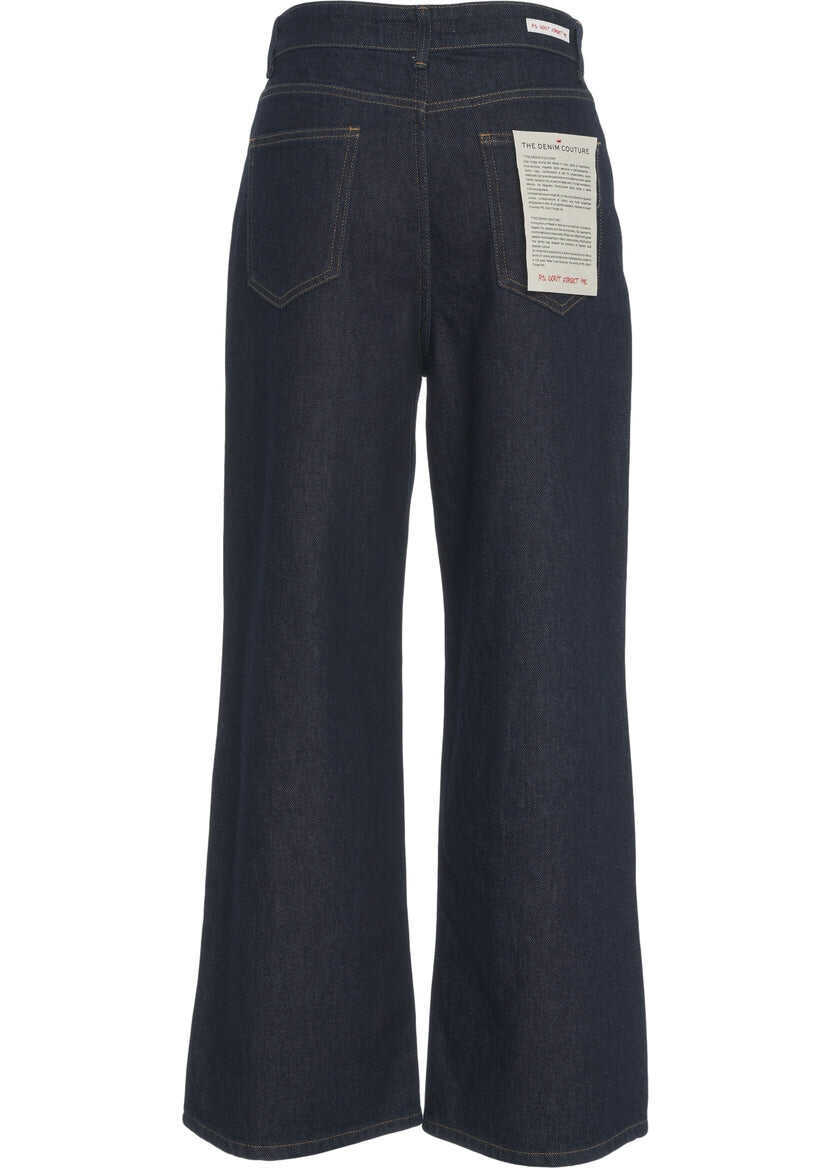 Blugi drepti Ps Dont Forget Me Cropped jeans Ada Blue Femei (BM 19035349) 4