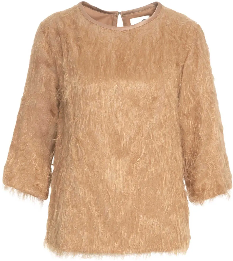 Maiouri Otto d ame Top with fringes Brown Femei (BM 19035355) 2