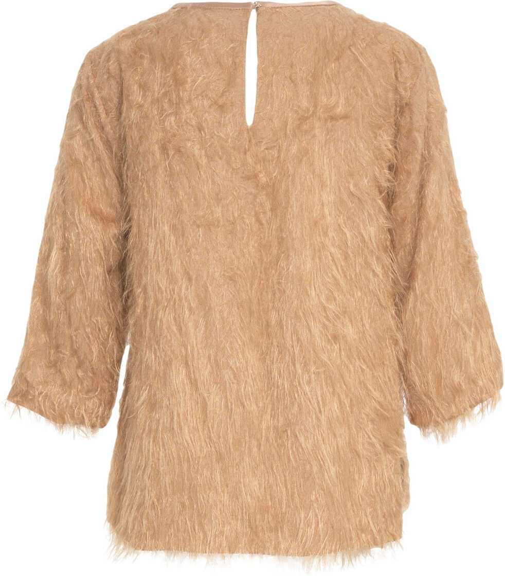 Maiouri Otto d ame Top with fringes Brown Femei (BM 19035355) 3