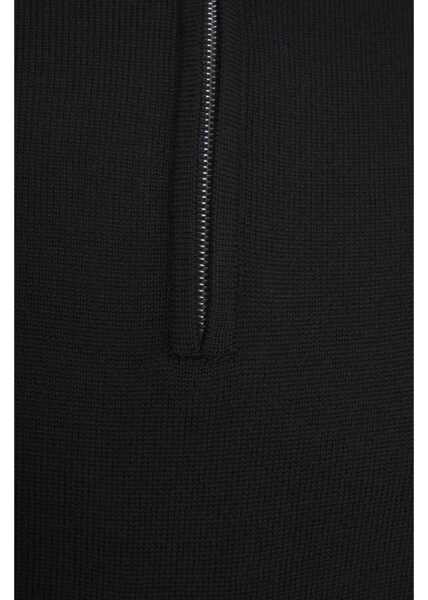 Pulovere Paolo Pecora Mock neck sweater with zipper Black Barbati (BM 19035358) 5