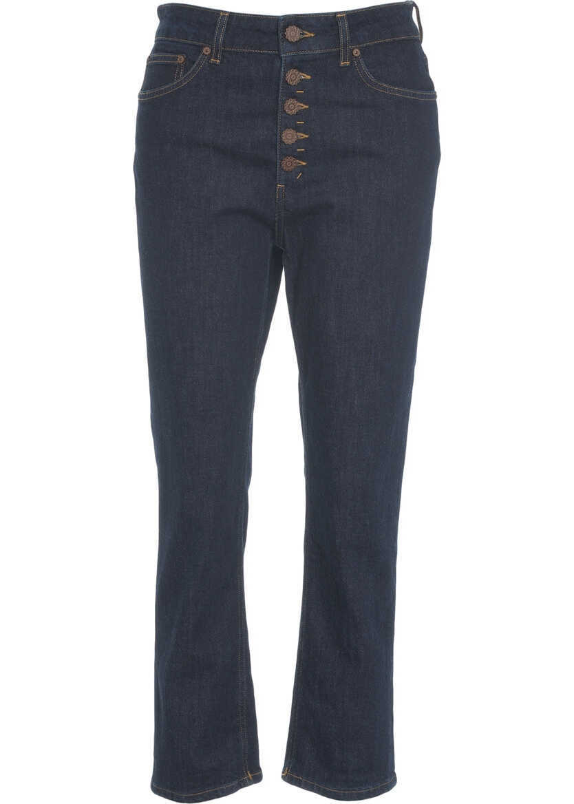 Blugi drepti Dondup Straight cut jeans Koons Blue Femei (BM 19035382) 2
