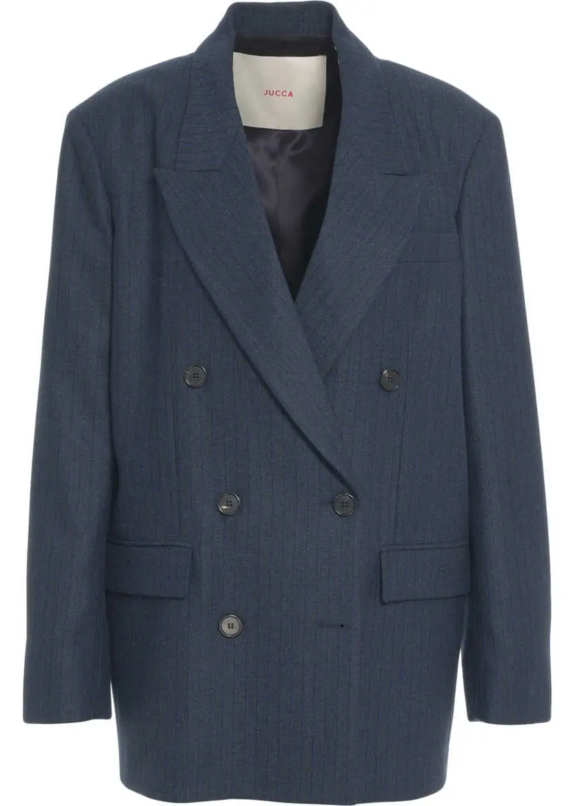 Sacouri Jucca Blazer with pinstripes Blue Femei (BM 19035385) 1