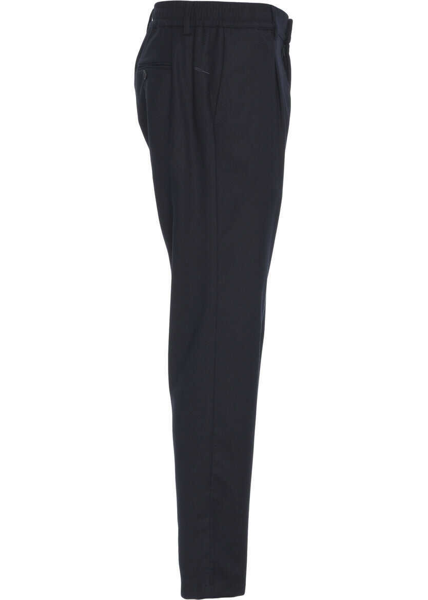 Pantaloni casual Cruna Chino trousers with pressed creases Blue Barbati (BM 19035388) 3