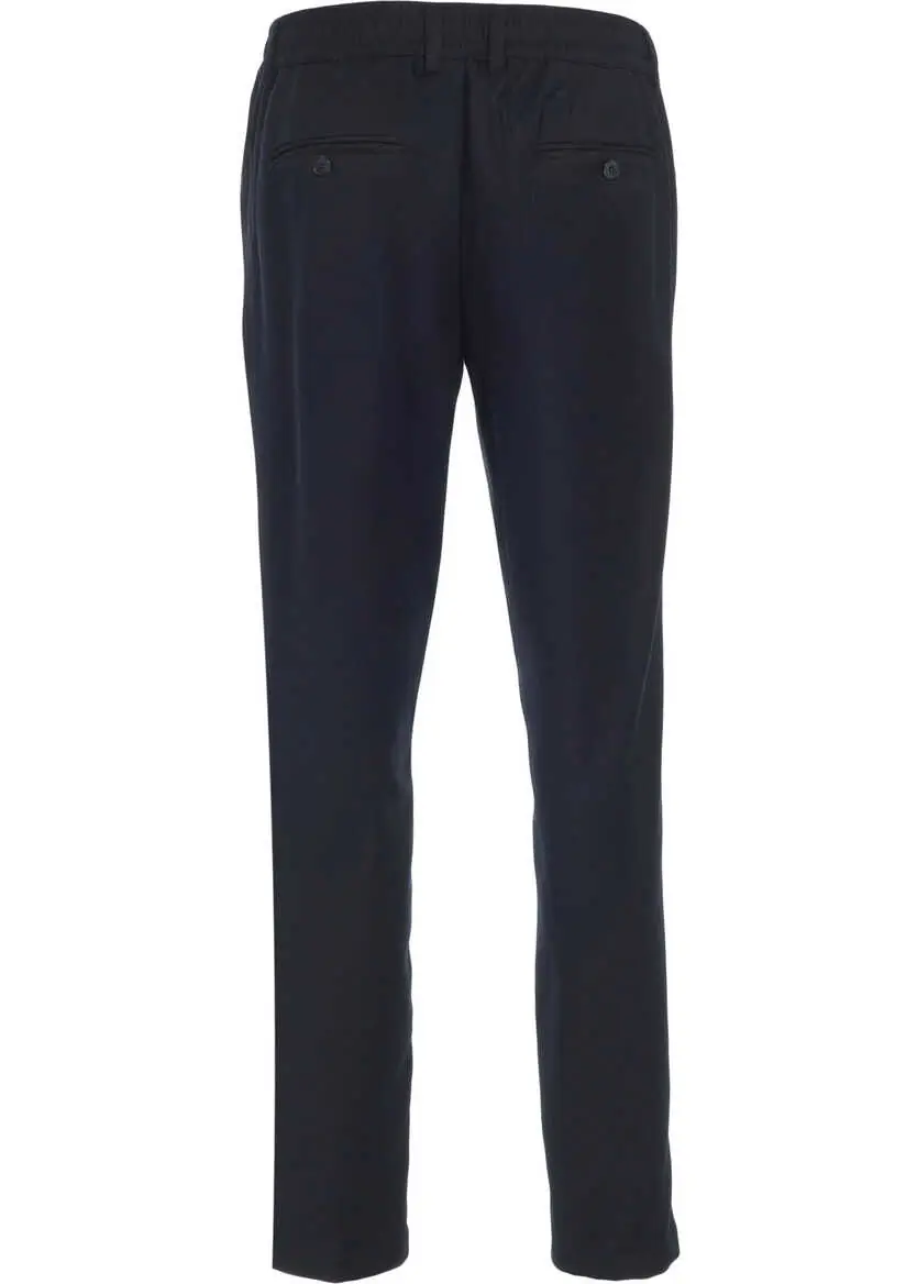 Pantaloni casual Cruna Chino trousers with pressed creases Blue Barbati (BM 19035388) 4